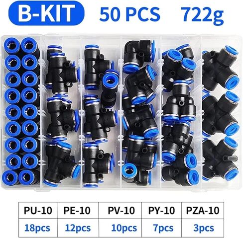 50 PCS Boxed PU-10/PE-10/PZA-10/PY-10/PV-10/PG-10/pneumatic الموصل in Kuwait