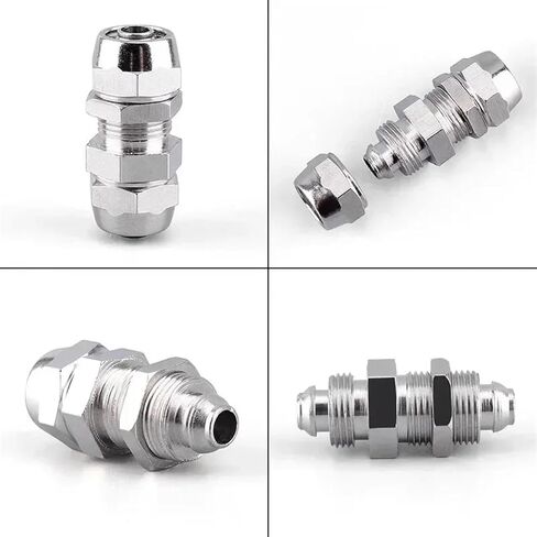 10pcs KPE KPM KPU KPV KPZA COPPER COPPER NICKEL CONSECTION MONCETROMATION AIR TUBE OD 4 6 8 10 12 14 16MM Connect (KPV ، 8mm (10pcs)) in Kuwait