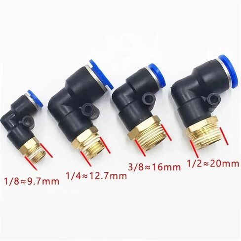 20pcs موصل سريع الهوائية PCF PC PL PB 4mm-12mm خرطوم أنبوب هواء تركيب الهواء 1/4 "1/8" 3/8 "1/2" in Saudi Arabia