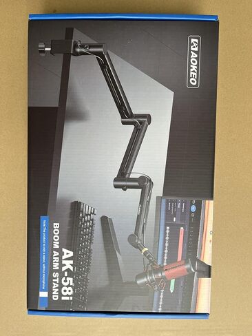 Microphone Arm,Aokeo AK-58i Desk Low Profile Mic Boom Arm Stand,Suitable For Blue Yeti,Snowball iCE,HyperX QuadCast,SoloCast,Elgato Wave,Etc in Saudi Arabia