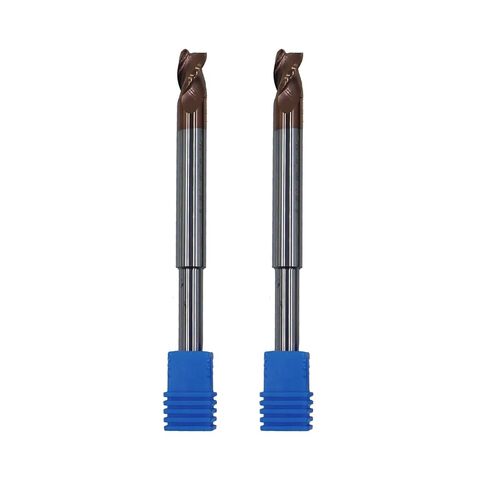 2Pcs 1/4in Reduced Shank for Router,5/16in 37°Helix Solid Carbide End Mill for Aluminum,3 Flute, ZRN Coated Bits Tool for Aluminum and Other Non-Ferrous Materials in Saudi Arabia
