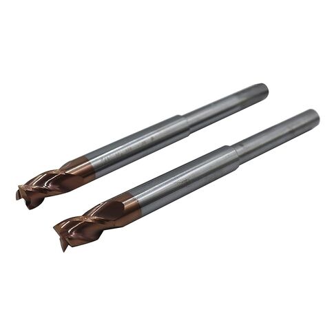 2Pcs 1/4in Reduced Shank for Router,5/16in 37°Helix Solid Carbide End Mill for Aluminum,3 Flute, ZRN Coated Bits Tool for Aluminum and Other Non-Ferrous Materials in Saudi Arabia