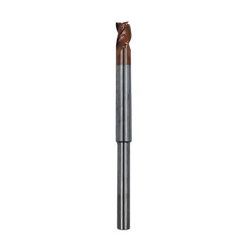 2Pcs 1/4in Reduced Shank for Router,5/16in 37°Helix Solid Carbide End Mill for Aluminum,3 Flute, ZRN Coated Bits Tool for Aluminum and Other Non-Ferrous Materials in Saudi Arabia