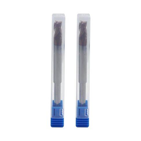 2Pcs 1/4in Reduced Shank for Router,5/16in 37°Helix Solid Carbide End Mill for Aluminum,3 Flute, ZRN Coated Bits Tool for Aluminum and Other Non-Ferrous Materials in Saudi Arabia