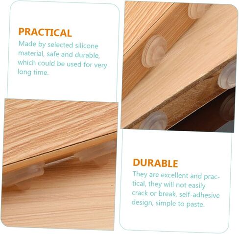 100pcs Self-Adhesive Silicone Cabinet Door Bumpers Cone Shape Pads for Drawers and Furniture Noise Reduction Protection in Saudi Arabia