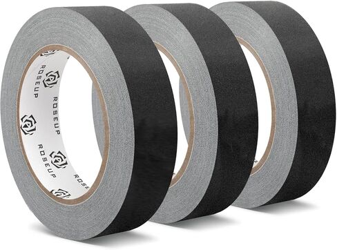 Tape Roseup Gaffer - 1 "× 33 ياردة ، قماشية أسود غير لامع ، غير عاكسة ، ثقيلة ، مقاومة للماء ، سهلة للدموع ، للتصوير الفوتوغرافي والتصوير in Kuwait