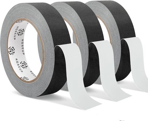 Tape Roseup Gaffer - 1 "× 33 ياردة ، قماشية أسود غير لامع ، غير عاكسة ، ثقيلة ، مقاومة للماء ، سهلة للدموع ، للتصوير الفوتوغرافي والتصوير in Kuwait