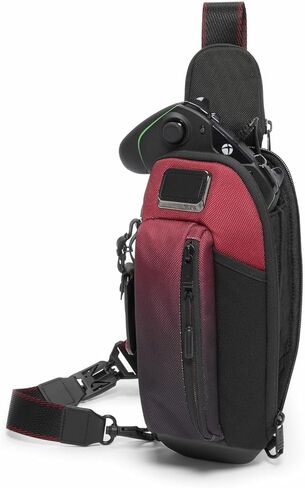 TUMI Alpha Bravo Esports Pro Sling Bag for Men - Front Carry Sling Bag with Keyholder - Men's Travel Accessories - Ideal as Travel & Gaming Bag - Black in Saudi Arabia