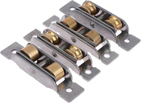 77/88 Type Flat/Groove Double Wheel Stainless Steel Doors Window Pulley Support Bottom Sliding Roller Track Hardware Accessories(A 88 Type) in Kuwait