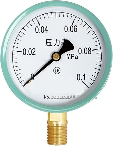 Y-100 Pressure Gauge Radial Vacuum Pressure Gauge Pointer Water Pressure Gauge Oil Pressure Gauge air Pressure Gauge 0-1MPA(0-0.4MPa) in Saudi Arabia