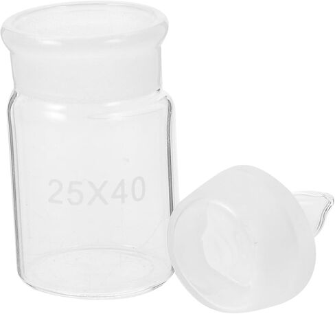 PRETYZOOM Clear Glass Weighing Bottle Laboratory Equipment for Weighing Mixing Reliable Experimental for Safe Use in Saudi Arabia