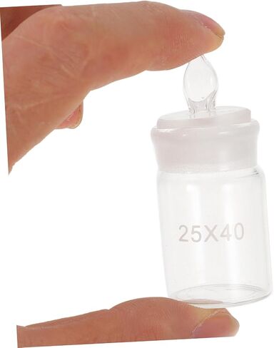 PRETYZOOM Clear Glass Weighing Bottle Laboratory Equipment for Weighing Mixing Reliable Experimental for Safe Use in Saudi Arabia