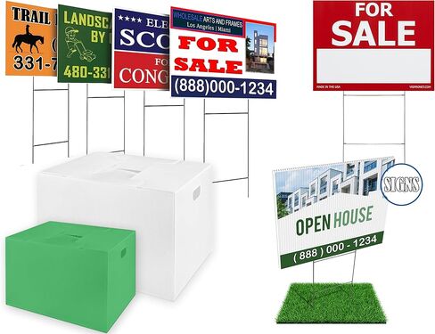 24x48 4mm Corrugated Plastic Sheets 10 Pack White Lightweight, Blank Boards Double Sided for Lawn Signs, Garage Sales and Real Estate.Various Sizes, Colors WholesaleArtsFrames-com Ships from Florida in Saudi Arabia