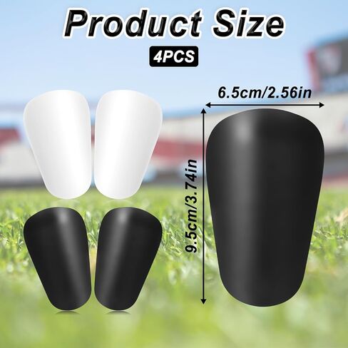 4pcs Mini Shin Guards Soccer ، 3.94x2.36in مريح كرة القدم الصغيرة معدات الحماية المصغرة in Saudi Arabia