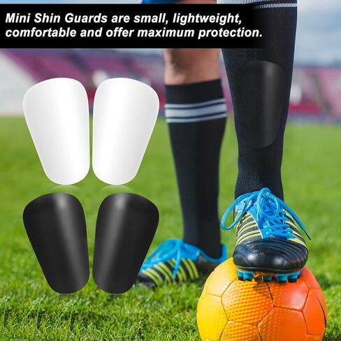 4pcs Mini Shin Guards Soccer ، 3.94x2.36in مريح كرة القدم الصغيرة معدات الحماية المصغرة in Saudi Arabia
