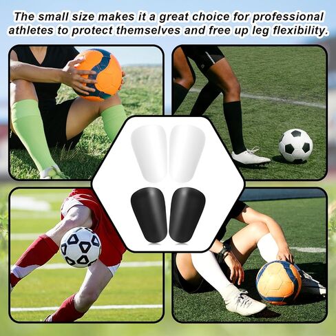 4pcs Mini Shin Guards Soccer ، 3.94x2.36in مريح كرة القدم الصغيرة معدات الحماية المصغرة in Saudi Arabia