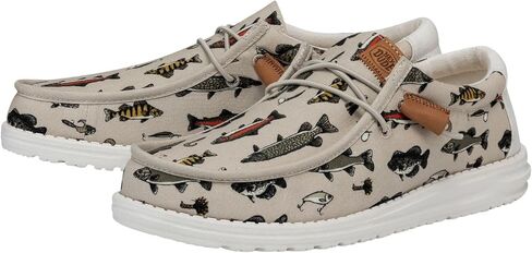 Hey Dude Wally Fish Lure Green Size 11 | Mens Shoes | Men's Slip-on Loafers | Comfortable & Light-Weight in Saudi Arabia