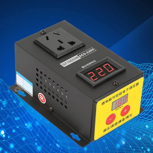 Voltage Regulator, AC 220V GT10000W High Precision Adjustable Thyristor Electronic Voltage Regulator for Household Appliances, Industrial Appliances in Saudi Arabia