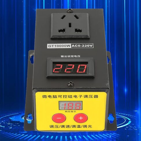 Voltage Regulator, AC 220V GT10000W High Precision Adjustable Thyristor Electronic Voltage Regulator for Household Appliances, Industrial Appliances in Saudi Arabia