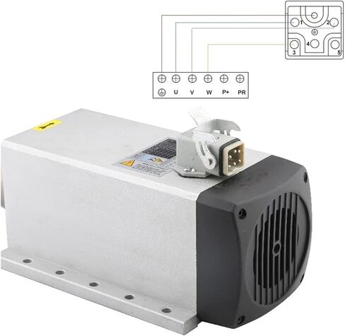 3.5kw ER20 محرك مغزل مربع ، مبرد بالهواء ، 220 فولت/380 فولت ، مع شفة متزايدة (3.5 كيلو واط ER20 380V) in Saudi Arabia
