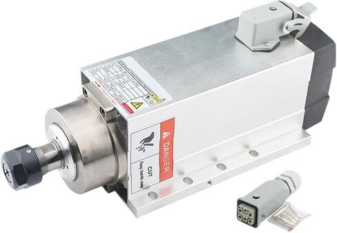 2.2 كيلو واط مربعة محرك مغزل مربع مربعة ER20 220V 380V 400Hz 24000 دورة في الدقيقة مع شفة التثبيت (2.2KW ER20 380V) in Saudi Arabia