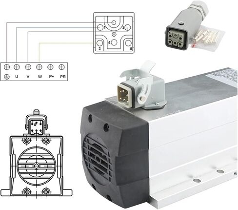 2.2 كيلو واط مربعة محرك مغزل مربع مربعة ER20 220V 380V 400Hz 24000 دورة في الدقيقة مع شفة التثبيت (2.2KW ER20 380V) in Saudi Arabia