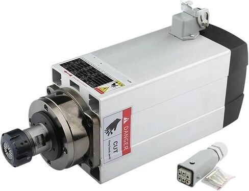 Air-cooled square spindle motor 4.5kW ER25 220V 4 ceramic ball bearings(4.5kw ER25 220V) in Saudi Arabia