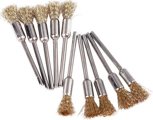 Copper Wire Cleaning End Brush Set 30pcs for Paint Removal, Cleaning Pen Shape Bits Polishing End Brushes, Ideal for a Range of Cleaning Tasks, Suitable for Various Setups in Saudi Arabia