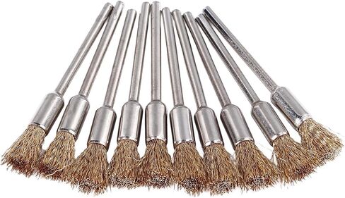 Copper Wire Cleaning End Brush Set 30pcs for Paint Removal, Cleaning Pen Shape Bits Polishing End Brushes, Ideal for a Range of Cleaning Tasks, Suitable for Various Setups in Saudi Arabia