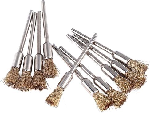 Copper Wire Cleaning End Brush Set 30pcs for Paint Removal, Cleaning Pen Shape Bits Polishing End Brushes, Ideal for a Range of Cleaning Tasks, Suitable for Various Setups in Saudi Arabia