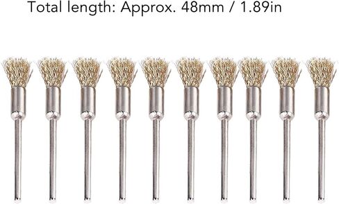 Copper Wire Cleaning End Brush Set 30pcs for Paint Removal, Cleaning Pen Shape Bits Polishing End Brushes, Ideal for a Range of Cleaning Tasks, Suitable for Various Setups in Saudi Arabia