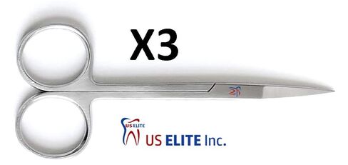 مقص القزحية ، مستقيم 4.5 "(طب الأسنان ، الطبي ، البيطري ، الإسعافات الأولية ، تشريح المختبر - مقص متعدد الأغراض) (3) in Kuwait