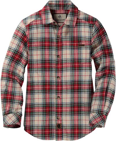قميص أسطوري ذو ذيل أبيض للجنسين للأطفال من Lumberjack Flannel بأكمام طويلة وأزرار سفلية in Saudi Arabia