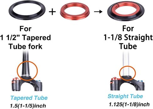 ZS44/ZS56 Headset Top Fork Expander, Aluminium Alloy Bike Headset, Bike Headset Cup Tube for Mountain Road in Saudi Arabia