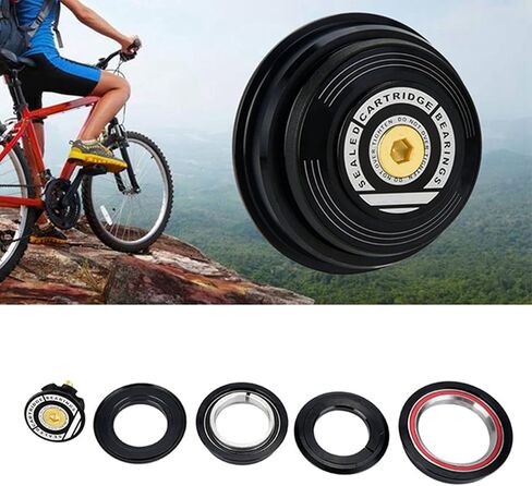 AL6061 Mountain Road Tapered Tube Tube Tube Tube Tube ، 44mm 56mm سماعات رأس شوكة محامل ركوب الدراجات ZS44/28.6 ZS56/40 (30) in Saudi Arabia