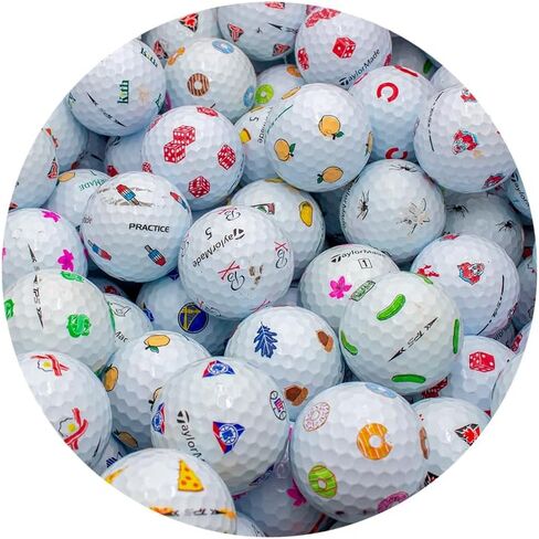 بيكسل MySymbol Golf Ball Mix - طبعة جامع معاد تدويرها ومستعملة لـ Taylormade Golf - حالة جيدة ، 12 حزمة in Saudi Arabia