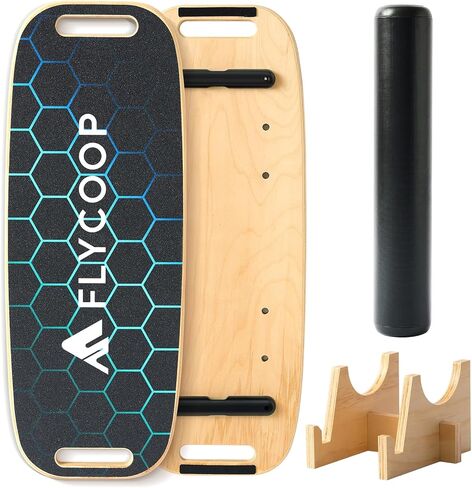 لوحة التوازن للبالغين مع سدادات قابلة للتعديل: 3 أوضاع تذبذب اللوحة مع تدريبات تمرينات موازنة الاستقرار لتحسين التوازن غير المنزلق سطح in Kuwait