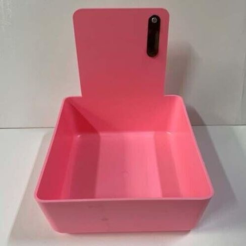 Pink Dental Lab Pan with Stainless Steel Clip 12pk 7" x 5¾" x 2½" Made in The USA in Saudi Arabia