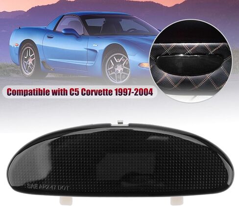 DERI Car Front Inner Door Panel Reflector Plate with Buckle Compatible with C5 Corvette 1997-2004, Left or Right Side Door Panel Reflector Assembly Replace 10295148 (Red) 1Pack in Saudi Arabia