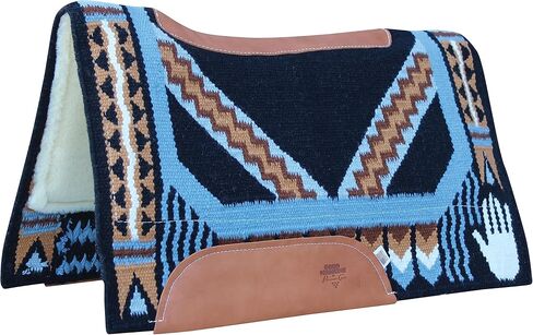 Professional's Choice Good Medicine Comfort-Fit SMX Air Ride Pad: Hand to Horse | New Zealand Wool with Leather Reinforced Spine and Wither in Saudi Arabia