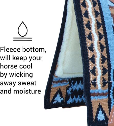 Professional's Choice Good Medicine Comfort-Fit SMX Air Ride Pad: Hand to Horse | New Zealand Wool with Leather Reinforced Spine and Wither in Saudi Arabia