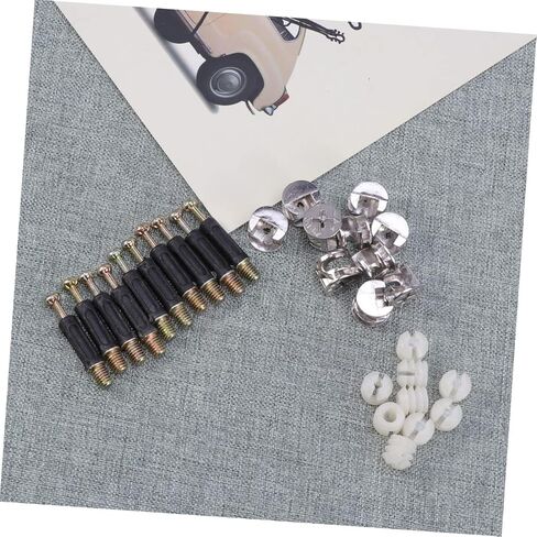 Cabilock 10sets Furniture Connector Bolts Nuts Pre-Inserted Screw Nuts for Wood Furniture in Saudi Arabia