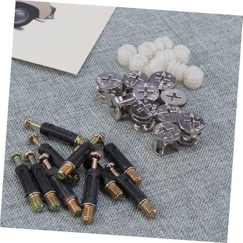 Cabilock 10sets Furniture Connector Bolts Nuts Pre-Inserted Screw Nuts for Wood Furniture in Saudi Arabia