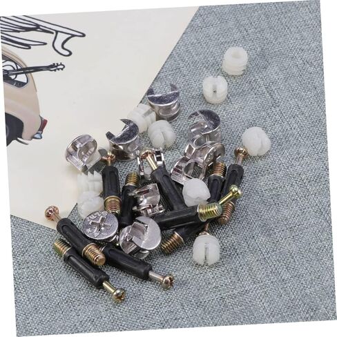 Cabilock 10sets Furniture Connector Bolts Nuts Pre-Inserted Screw Nuts for Wood Furniture in Saudi Arabia