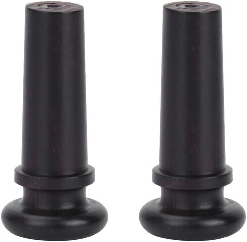 Violin Tail Endpin,2Pcs Jujube Rosewood Violin End Pin Wood Musical Instrument Accessories Performance Accessory (Black with fish eyes) in Saudi Arabia