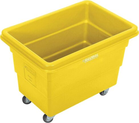 Global Industrial 6 Bushel Bushel Blastic Box Truck ، Direct Mount Base ، 500 lbs. السعة ، 3 "عجلات مطاطية غير متناغمة ، أزرق ، 33-2/5" L x 23 "W × 24-1/2" H in Kuwait
