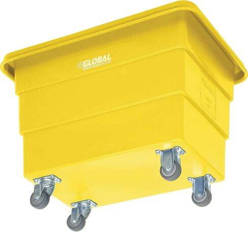Global Industrial 6 Bushel Bushel Blastic Box Truck ، Direct Mount Base ، 500 lbs. السعة ، 3 "عجلات مطاطية غير متناغمة ، أزرق ، 33-2/5" L x 23 "W × 24-1/2" H in Kuwait