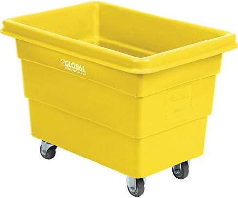 Global Industrial 6 Bushel Bushel Blastic Box Truck ، Direct Mount Base ، 500 lbs. السعة ، 3 "عجلات مطاطية غير متناغمة ، أزرق ، 33-2/5" L x 23 "W × 24-1/2" H in Kuwait