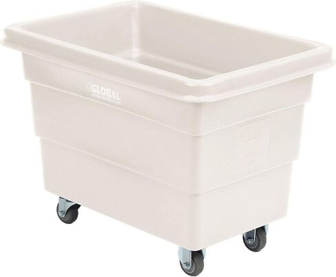 Global Industrial 6 Bushel Bushel Blastic Box Truck ، Direct Mount Base ، 500 lbs. السعة ، 3 "عجلات مطاطية غير متناغمة ، أزرق ، 33-2/5" L x 23 "W × 24-1/2" H in Kuwait