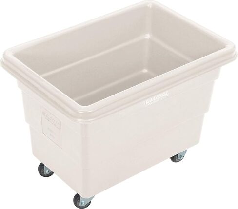 Global Industrial 6 Bushel Bushel Blastic Box Truck ، Direct Mount Base ، 500 lbs. السعة ، 3 "عجلات مطاطية غير متناغمة ، أزرق ، 33-2/5" L x 23 "W × 24-1/2" H in Kuwait